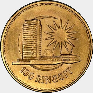 1971  One Hundred Ringgit reverse