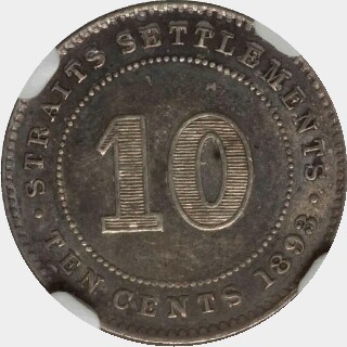 1873 Copper Ten Cent reverse