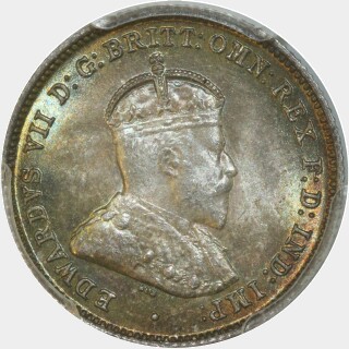 1910  Sixpence obverse