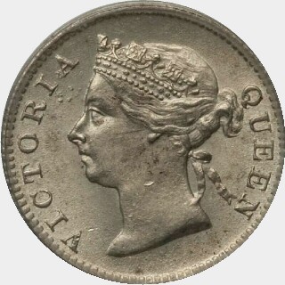 1872 Proof Five Cent obverse
