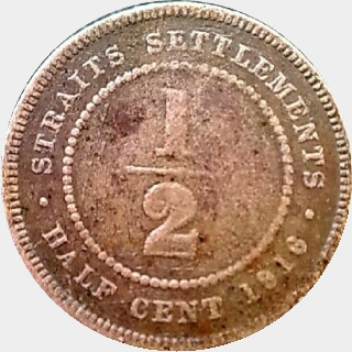 1916 Proof Half Cent reverse