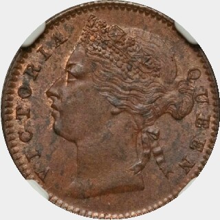 1883  Quarter Cent obverse
