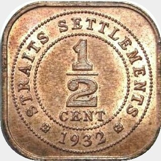 1932  Half Cent reverse