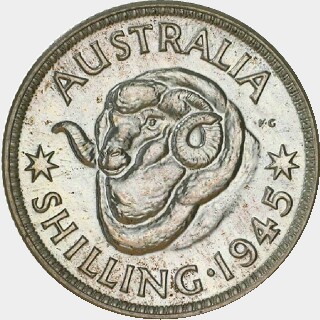 1945 Pattern One Shilling reverse