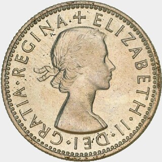 1953 Proof One Shilling obverse