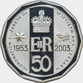 2003 Proof Fifty Cent reverse