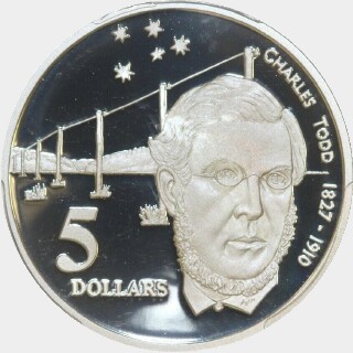 1995 Proof Five Dollar reverse
