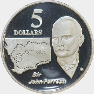 1994 Proof Five Dollar reverse