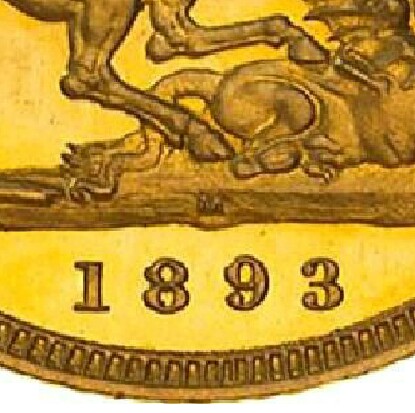 Reverse: Melbourne Mint 'M' mintmark in the centre of the ground, below the horse's hooves and above the date.