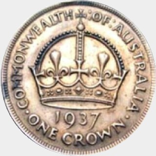 1937 Uniface Reverse Crown reverse