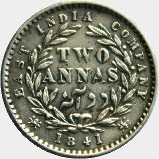 1841  Two Anna reverse