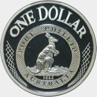 2003 Proof One Dollar reverse
