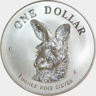 1995-C Continuous Milling One Dollar reverse