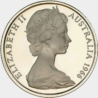 1966 London Mint Proof Ten Cent obverse