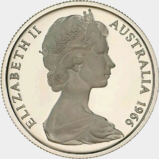 1966 London Mint Proof Five Cent obverse