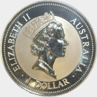 1996-P Silver One Dollar obverse