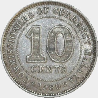 1939  Ten Cent reverse