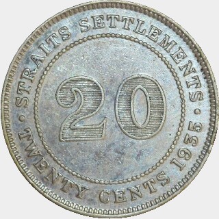 1935  Twenty Cent reverse
