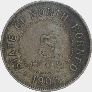 1903-H  Five Cent reverse
