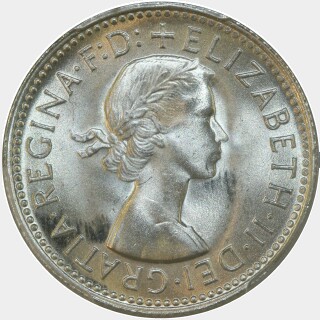 1960  One Shilling obverse