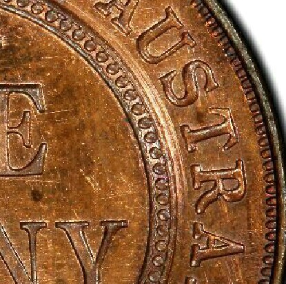 Echo of the inner circle on a 1934 proof penny