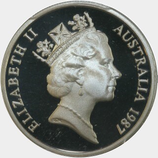 1987 Proof Ten Cent obverse