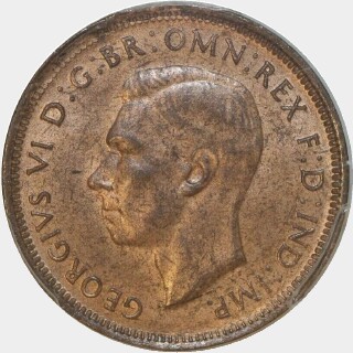 1947(p) Dot after Y Half Penny obverse