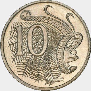 2001 Gold Proof Ten Cent reverse