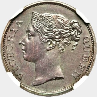 1845 Proof with WW Half Cent obverse
