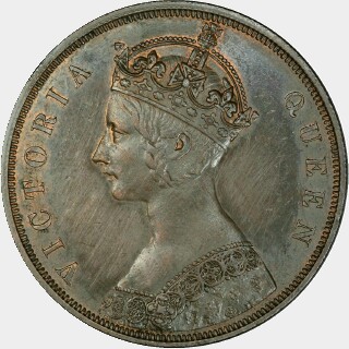 1865 Unpartitioned Obverse in Copper One Dollar obverse