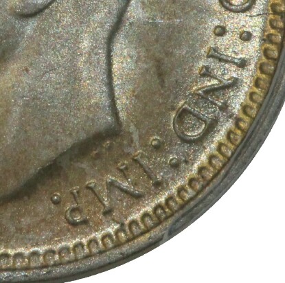 Emperor of India 'IND. IMP' on a 1948 Threepence.