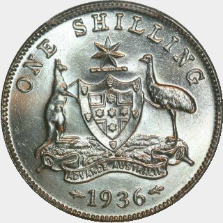 1936  One Shilling reverse