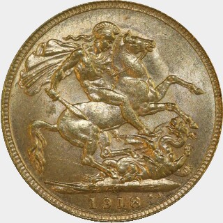 1918-P  Full Sovereign reverse