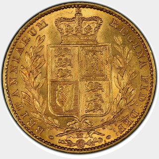 1881-M  Full Sovereign reverse