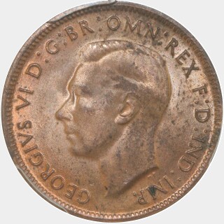1943  Half Penny obverse