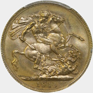 1914-P  Full Sovereign reverse