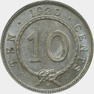1920-H  Ten Cent reverse