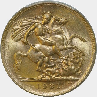 1931-P  Full Sovereign reverse