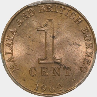 1962  One Cent reverse