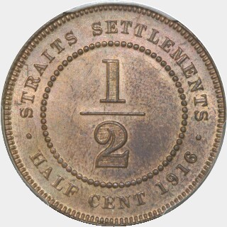 1916  Half Cent reverse