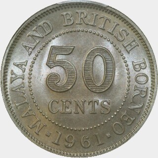 1961 Security Edge Fifty Cent reverse