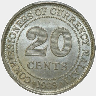 1939  Twenty Cent reverse