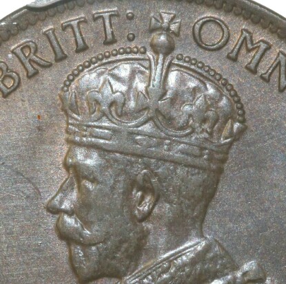 Softly struck up 1911 half penny