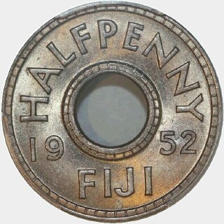 1952  Half Penny reverse