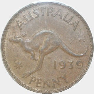 1939  One Penny reverse