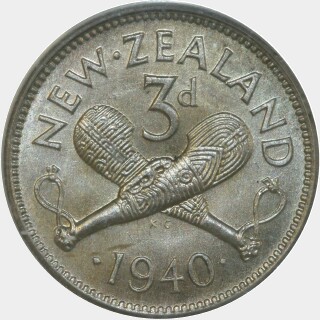 1940  Threepence reverse