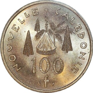 1976  One Hundred Franc reverse