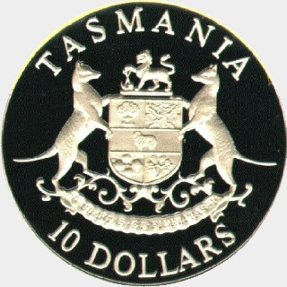 1991  Ten Dollar reverse