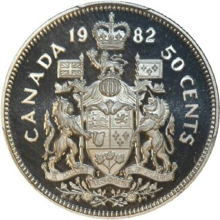 1982 Proof Fifty Cent reverse