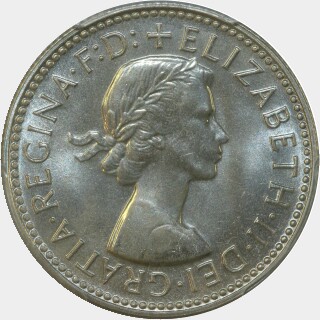 1960 Proof One Shilling obverse